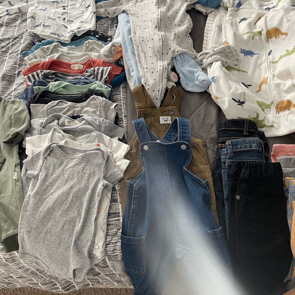 Bundle of baby boy clothes size 6-9 months